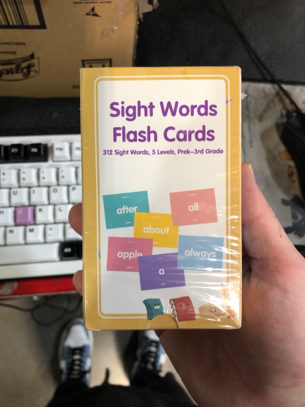 Photo 2 of (READ FULL POST) Sight Word Games for Kindergarten Sight Words Flash Cards, Kindergarten Learning Activity,1st, 2nd, 3rd Grade Sight Word Flashcards for Homeschool Classroom Kids Ages 3+ Learn to Read