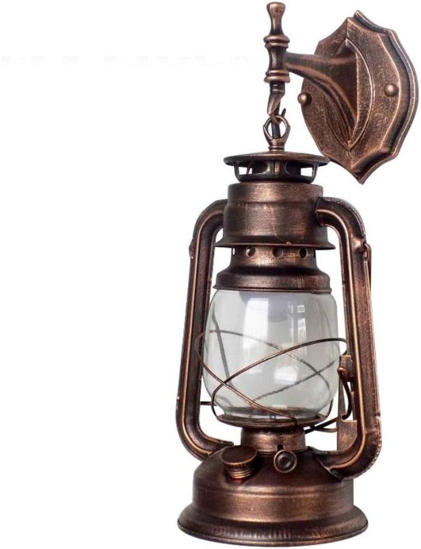 Photo 1 of  Industrial Antique Bronze Wall Sconce with Lamp Vintage Rustic Wall Light Fixtures Modern Outdoor Indoor Wall Sconce Lighting for Living Room Bedroom Bathroom Hallway, E27 Base
