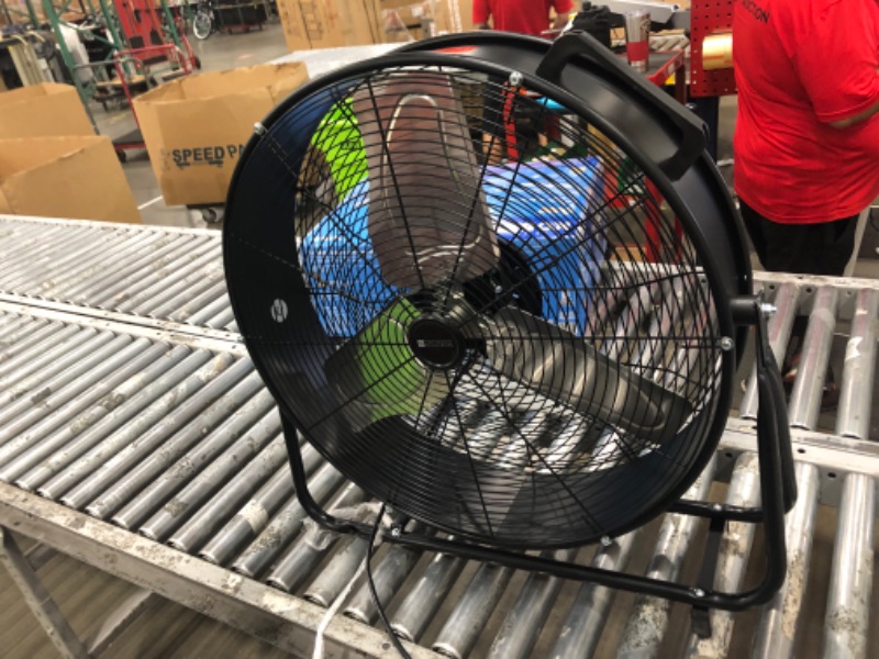 Photo 2 of **SEE NOTES**Utilitech 24-in 2-Speed Indoor Black Industrial Fan
