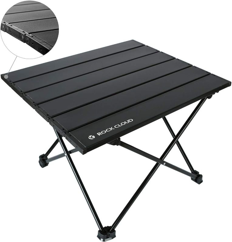 Photo 1 of **SEE NOTES**ROCK CLOUD Portable Camping Table Ultralight Aluminum Folding Beach Table Camp for Camping Hiking Backpacking Outdoor Picnic, Black
