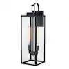 Photo 1 of 
Hukoro
Foothill 27 in. H 2-Light Matte Black Hardwired Outdoor Wall Lantern Sconce