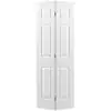 Photo 1 of 36 in. x 80 in. 6 Panel Textured Primed Hollow Core Composite Bi-fold Interior Door