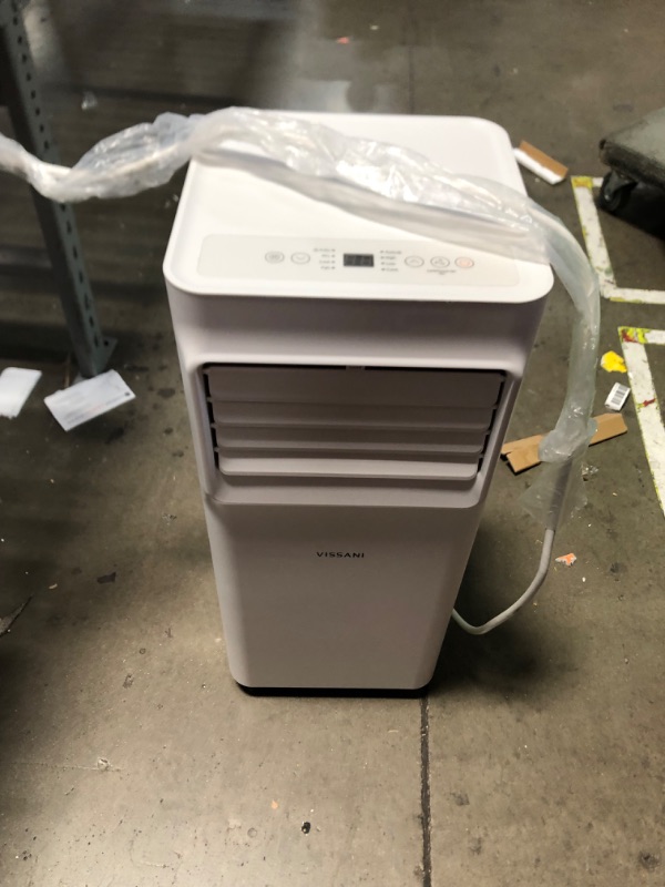 Photo 3 of 5,000 BTU 115-Volt Portable Air Conditioner for 150 sq. ft. Rooms with Dehumidifier and Remote in White