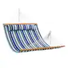 Photo 1 of 
VEVOR
Double Quilted Fabric Hammock 12 ft. Double Hammock with Hardwood Spreader Bars 2 Person Quilted Hammock