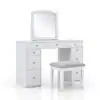 Photo 1 of 
Furniture of America
Loucie 3-Piece White Vanity Set (71.13 in. H x 47.25 in. W x 18 in. D)