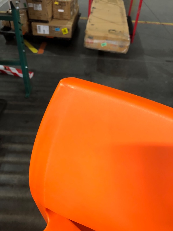 Photo 3 of 
Sensilla Orange 40.60 in. Low Back Resin Stackable Bar Stool (Set of 2)
Questions & An