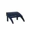 Photo 1 of 
WESTIN OUTDOOR
District Navy Blue Plastic Outdoor Adirondack Chair Folding Ottoman