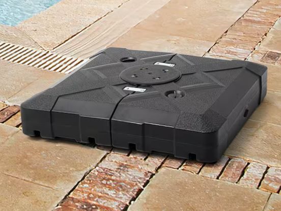 Photo 1 of 
Pellebant
220 lbs. 3D Surface Stylish and Modern HDPE Patio Umbrella Base with Wheels in Black