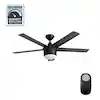 Photo 1 of 
Home Decoators Collection
Merwry 52 in. Integrated LED Indoor Matte Black Ceiling Fan with Light Kit and Remote Control