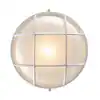 Photo 1 of 
Bel Air Lighting
Aria 10 in. 1-Light White Round Bulkhead Outdoor Wall Light Fixture with Frosted Glass