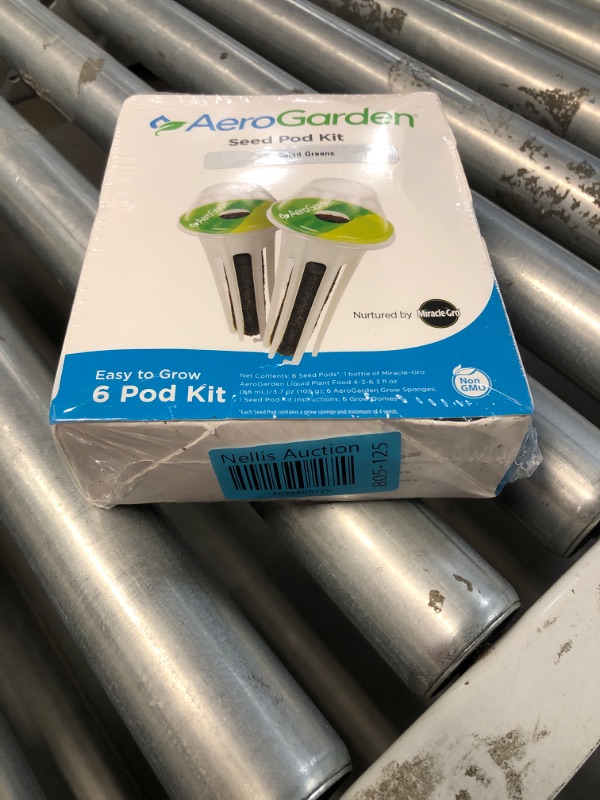 Photo 2 of ***NON-REFUNDABLE 9/2024***
Aerogarden Salad Greens Seed Pod Kit with Red and Green Leaf, Romaine and Butter Head Lettuce, Liquid Plant Food and Growing Guide (6-Pod) 6-pod Salad Greens