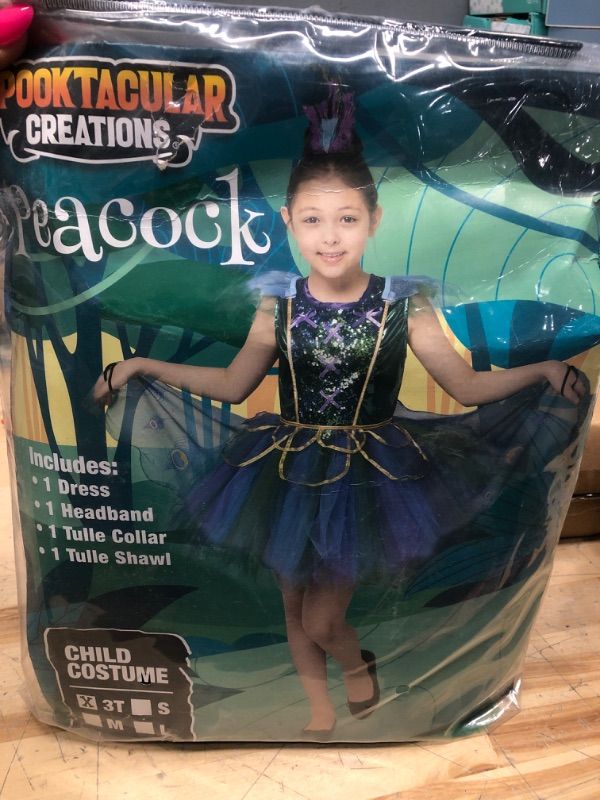 Photo 1 of  Girl's Peacock Costume Dress 3T