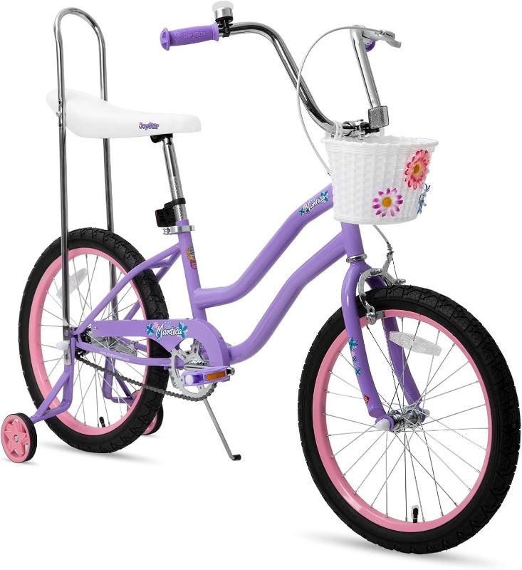 Photo 1 of 
JOYSTAR 20 Inch Girls Bike with Training Wheels, Banana Seat Bike for Girls Ages 7-12 Years Old, Kids' Girls Bicycle with Front Handbrake and Coaster...
Color:Purple
Size:20 Inch with Training Wheels