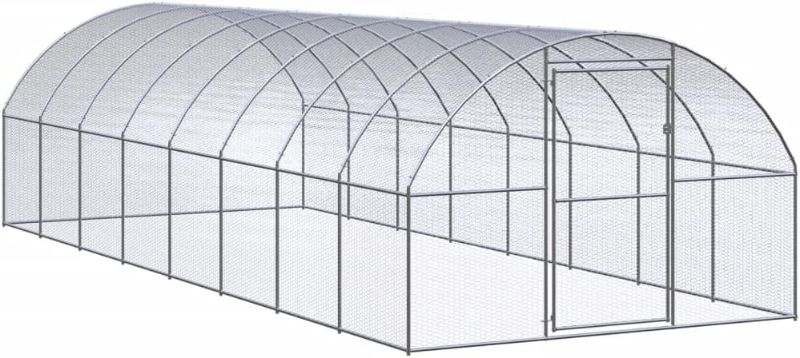 Photo 1 of  3 Boxes**Photo For Reference Only***Matalde Outdoor Chicken Coop 9.8'x26.2'x6.6' Galvanized Steel-19238