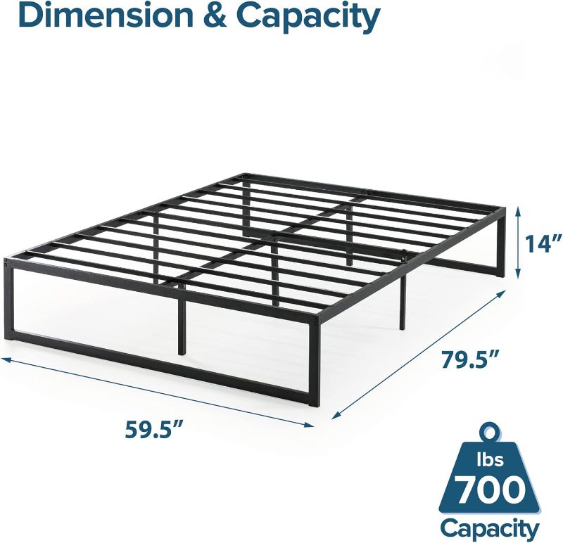 Photo 1 of 
ZINUS Abel Metal Platform Bed Frame / Mattress Foundation with Steel Slat Support / No Box Spring Needed / Easy Assembly, Queen
Size:Queen
Pattern Name:Platform Bed