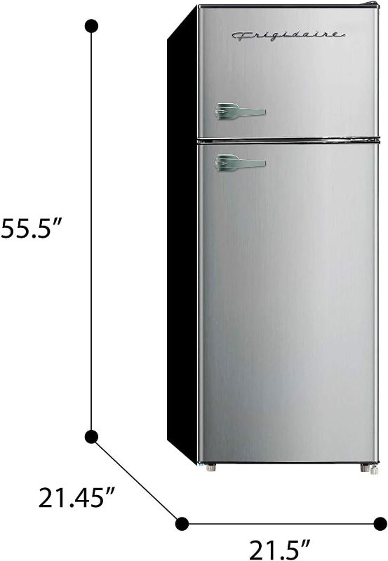 Photo 2 of 
Frigidaire EFR751, 2 Door Apartment Size Refrigerator with Freezer, 7.2 cu ft, Platinum Series, Stainless Steel, 7.5
Style:Refrigerat