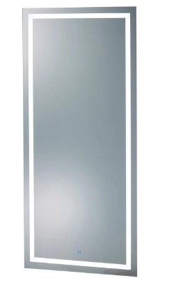 Photo 1 of 60 in. W x 36 in. H Rectangular Frameless LED Light Anti-Fog Wall Bathroom Vanity Mirror Front Light 