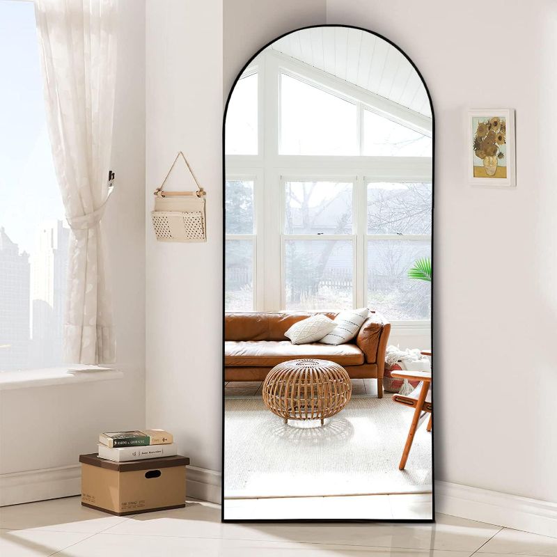 Photo 1 of 
NeuType 71"x28" Arched Full Length Mirror, Large Arched Wall Mirror Floor Mirror with Stand, Full Body Dressing Mirrors Standing Hanging or Leaning...
Color:Black(alloy Arched)
Size:71"x28"