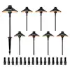 Photo 1 of 
VEVOR 8PCS Low Voltage Black LED Waterproof Landscape Path Lights 3W 210LM Pathway Lighting Walkway IP66 3000K for Yard Garden