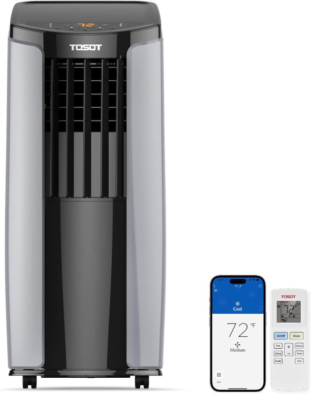 Photo 1 of 
TOSOT 9,700BTU (5,000 BTU SACC) Portable Air Conditioner, Smart Wifi Control, AC Unit with Dehumidifier, Fan, Window Kit for Easy Installation, Cool Rooms...
Size:8,000 BTU Wi-Fi