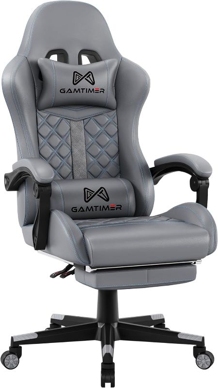 Photo 1 of 
Photo for Reference Only***Gamtimer Gaming Chair,Computer Chair with Footrest and Lumbar Support,Breathable PU Leather,4D Lumbar Support and Headrest,360 Degree Swivel Chair with...