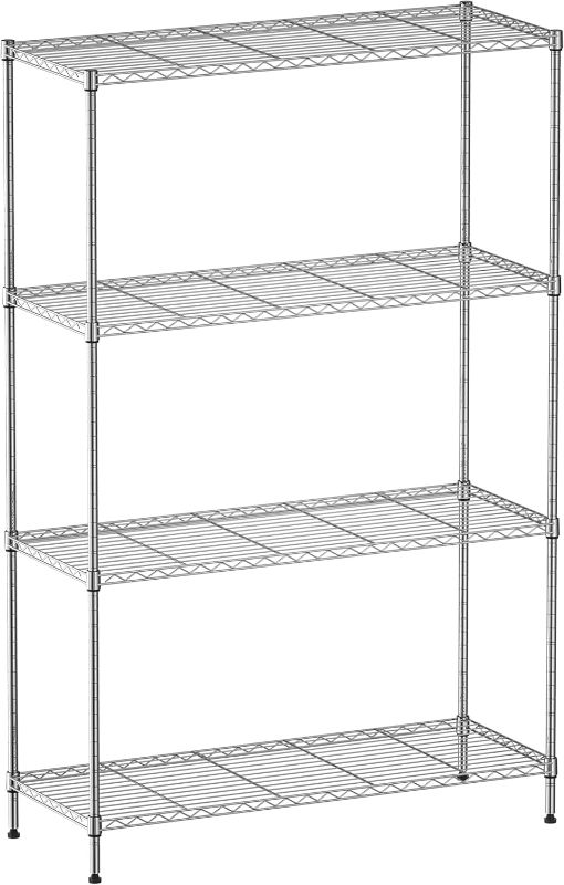 Photo 1 of 
Color is Grey**Land Guard 5 Tier Storage Racks and Shelving - Heavy Steel Material Pantry Shelves - Each Unit Loads 350 Pounds Wire Shelf, Suitable for Warehouses, Closets...
Model:4-Tier
Size Name:48”L x 20”W x 72”H?5-Tier?