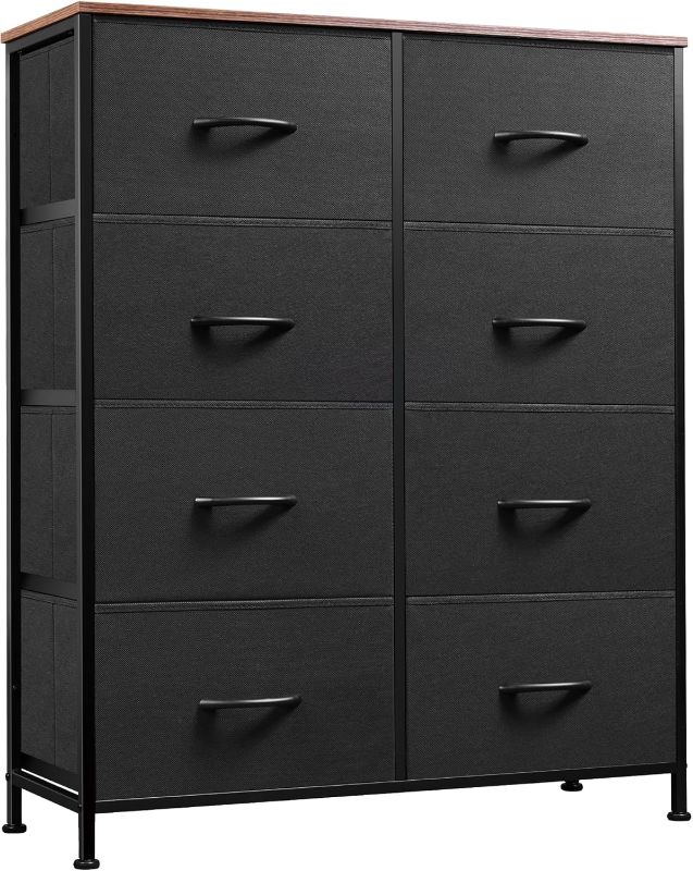 Photo 1 of 
WLIVE Fabric Dresser for Bedroom, Tall Dresser with 8 Drawers, Storage Tower with Fabric Bins, Double Dresser, Chest of Drawers for Closet, Living Room,...
Color:Black 