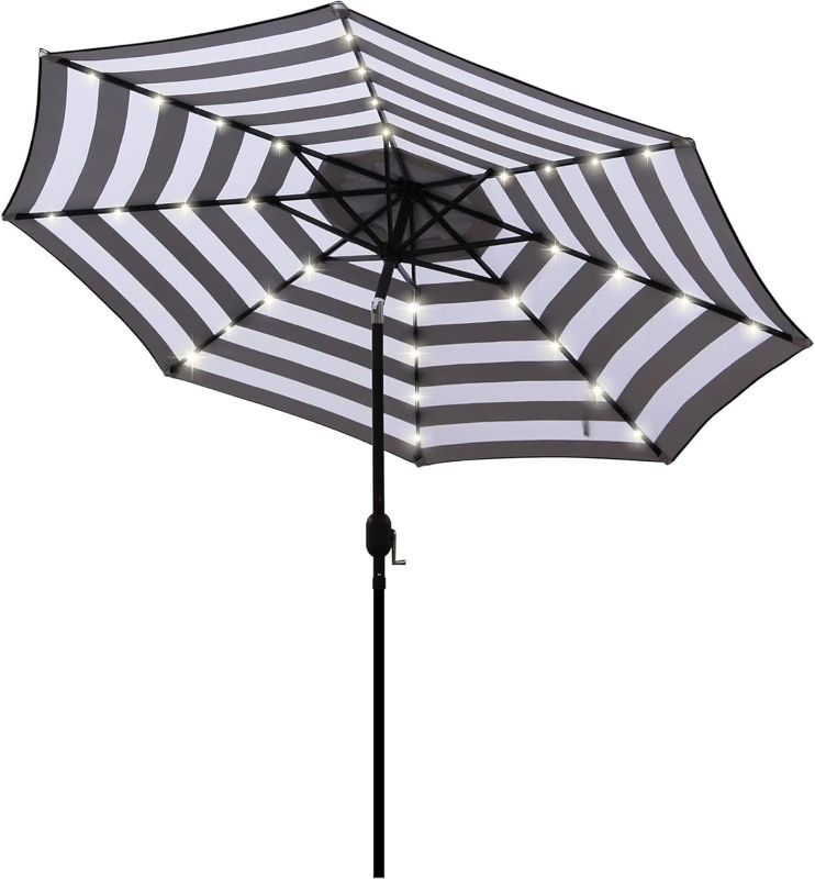 Photo 1 of 
Blissun 9 ft Patio Umbrella Table Market Umbrella with Tilt and Crank Outdoor Umbrella for Garden, Deck, Backyard, Pool and...
Color:Black and White