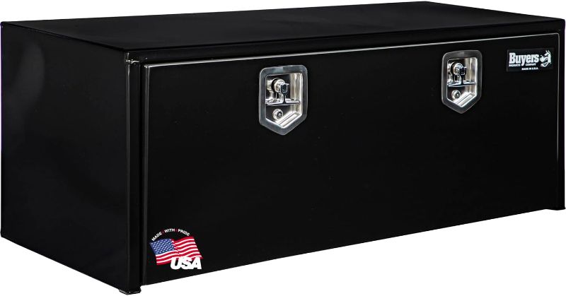 Photo 1 of 
Buyers Products 1702310 Black Steel Underbody Truck Box with T-Handle Latch, 18 x 18 x 48 Inch, Contractor Toolbox With Durable Lock, Job Tool Chest For...
Size:18 x 18 x 48