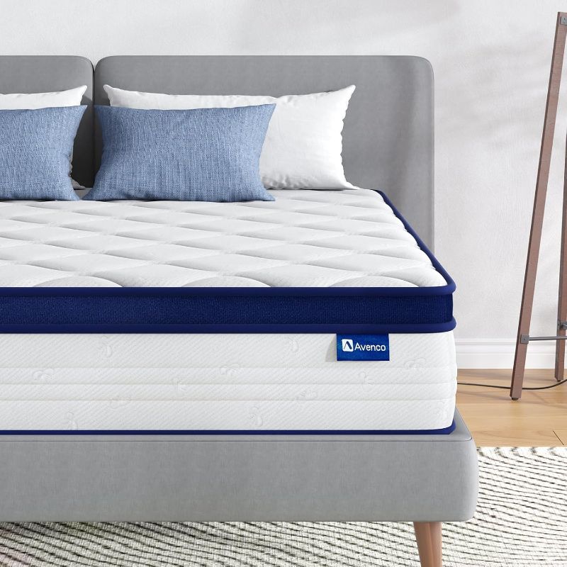 Photo 1 of 
Avenco Queen Size Mattress, 12 Inch Queen Mattresses in a Box, Hybrid Spring Mattresses with Comfort Foam and Pocket Coils for Pressure Relief & Motion...
Color:White-b
Size:Queen
Style:12 Inch