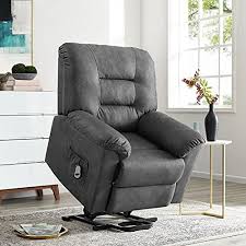 Photo 1 of * MISSING PARTS* Fayette Power Lift Recliner Chair with Remote by Naomi Home Gray
