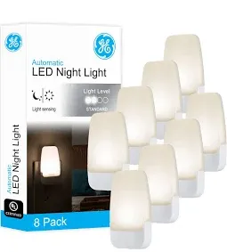 Photo 3 of 3.47 in. Plug-In Incandescent Automatic Dusk to Dawn LED Soft White Night Light (4-Pack)
