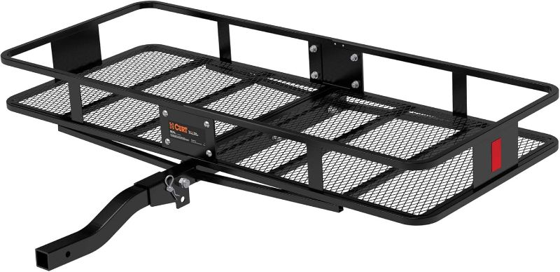 Photo 1 of 
CURT 18153 60 x 24-Inch Basket Hitch Cargo Carrier, 500 lbs Capacity, Black Steel, 2-In Folding Shank