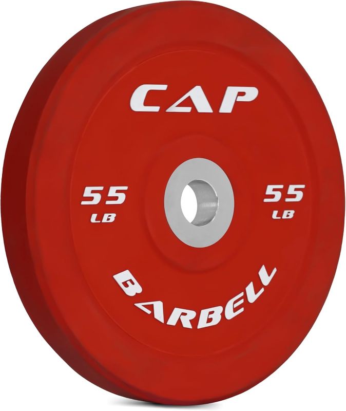 Photo 1 of 
CAP Barbell Best Olympic Bumper Plate, Red, 55 lb Single