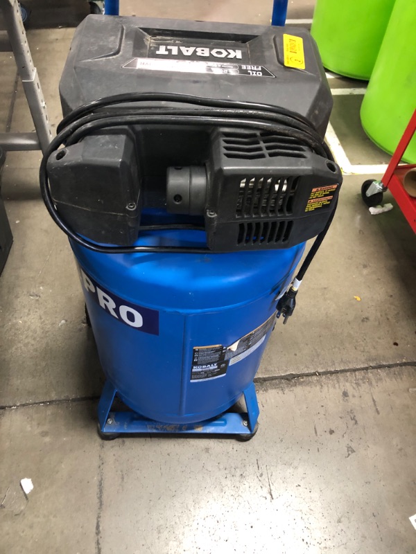 Photo 2 of **SEE NOTES** Kobalt 20-Gallon Portable Electric 175 PSI Vertical Air Compressor
