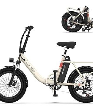 Photo 1 of ***SEE NOTES*** 
Electric Bike, 20" Fat Tire Step-Thru Electric Bicycle, 900W Peak Motor 45 Miles 20MPH Top Speed, Dual Suspension & 7-Speed Folding Ebike for Adults with Rear Rack
