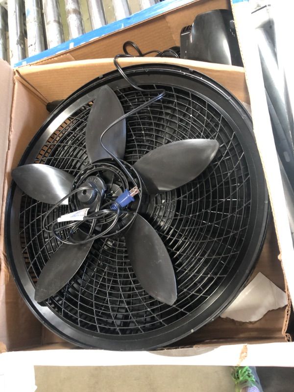 Photo 2 of 18 in. 3 Speed Oscillating Pedestal Fan with Adjustable Height, Easy Assembly, and Quiet Cooling for Any Room in Black