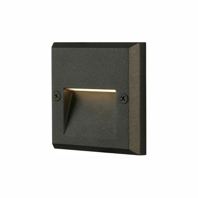 Photo 1 of 10-Watt Equivalent 5.5 in. Low Voltage Black Integrated LED Deck Light
