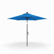 Photo 1 of ***USED - DIRTY - UNABLE TO VERIFY FUNCTIONALITY***
BLUU 9 Foot Patio Umbrella, Blue Color, with Lighting