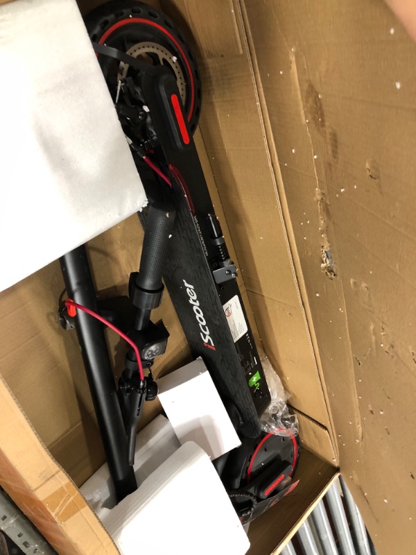 Photo 2 of (used) iScooter Electric Scooter, 25/22/18 Miles Range, 25/19/15.6 MPH Top Speed, 800W/500W/350W Foldable Commuting Electric Scooter with Double Braking Systems and APP for Adults and Teens i9(350W, 18miles)