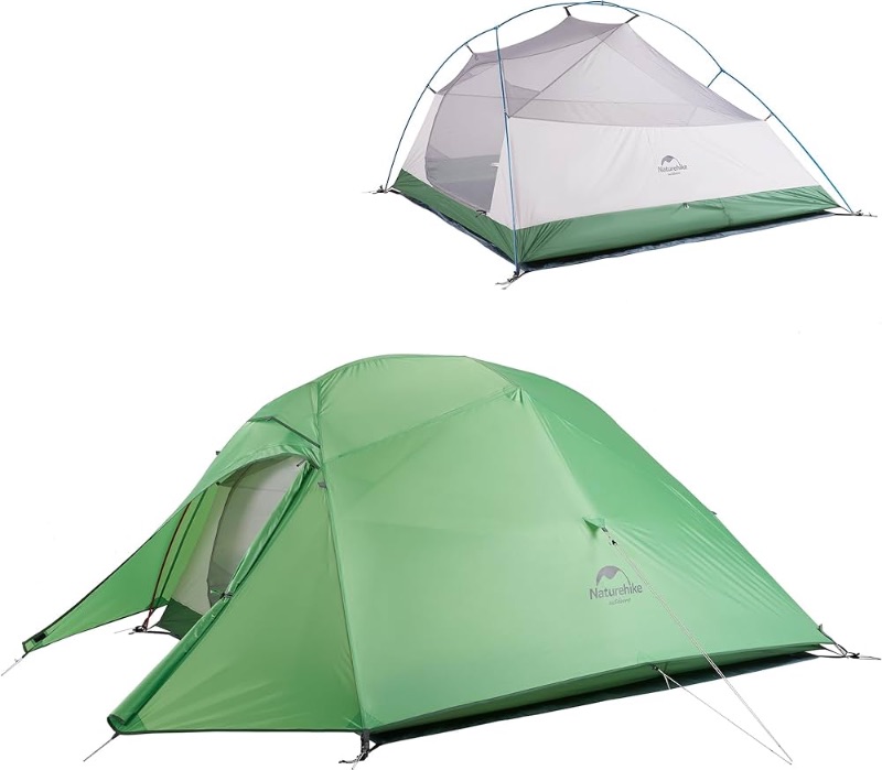 Photo 1 of (READ FULL POST) Naturehike Cloud-Up 3 Person Lightweight Backpacking Tent with Footprint - 3 Season Free Standing Dome Camping Hiking Waterproof Backpack Tents