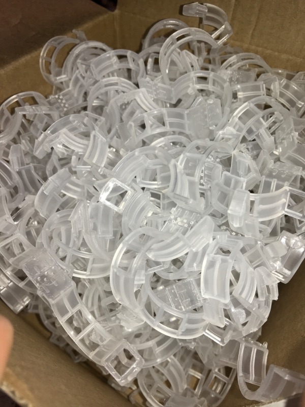 Photo 2 of 200 Pcs Plastic Trellis Plant Support Clips for Support, Grape and Tomato Vine, Vegetables Plants, Garden Clips to Grow Upright Makes Plants Healthier