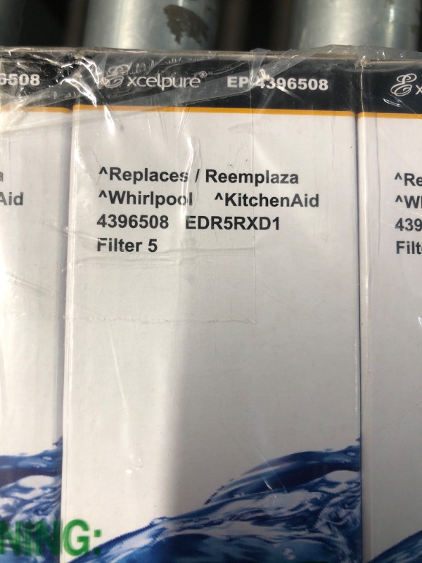 Photo 3 of 4396508 Replacement for Whirlpool EDR5RXD1,4396510, KitchenAid 4392857,EveryDrop FILTER 5,Kenmore 9010,NL240,LC400v, RWF0500A, WF285,R-9010,WF-NL300,WSW-1,Refrigerator Water Filter,4PACK