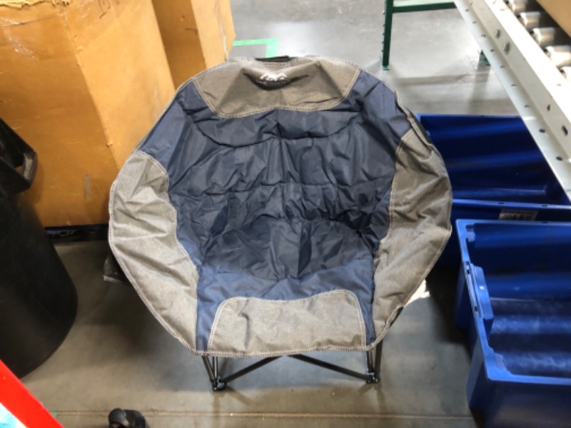 Photo 3 of ***USED - LIKELY MISSING PARTS - UNABLE TO VERIFY FUNCTIONALITY***
Portable Moon Camping Chair,Round Folding Lawn Chair with Cup Holder,Cooler Bag,Outdoor Heavy Duty Comfy Chairs,Perfect for Family Camping,Hiking,Picnics and Beach Trips,Blue