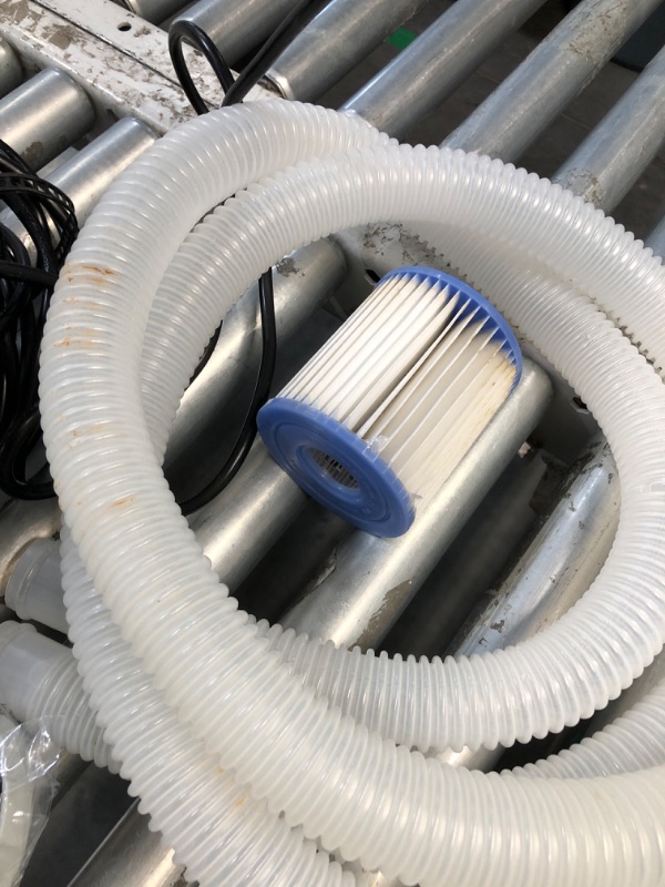 Photo 5 of (READ FULL POST) INTEX C330 Krystal Clear Cartridge Filter Pump for Above Ground Pools: 330 GPH Pump Flow Rate – Improved Circulation and Filtration – Easy Installation – Improved Water Clarity – Easy-to-Clean 330 Gallons Per Hour Filter Pump