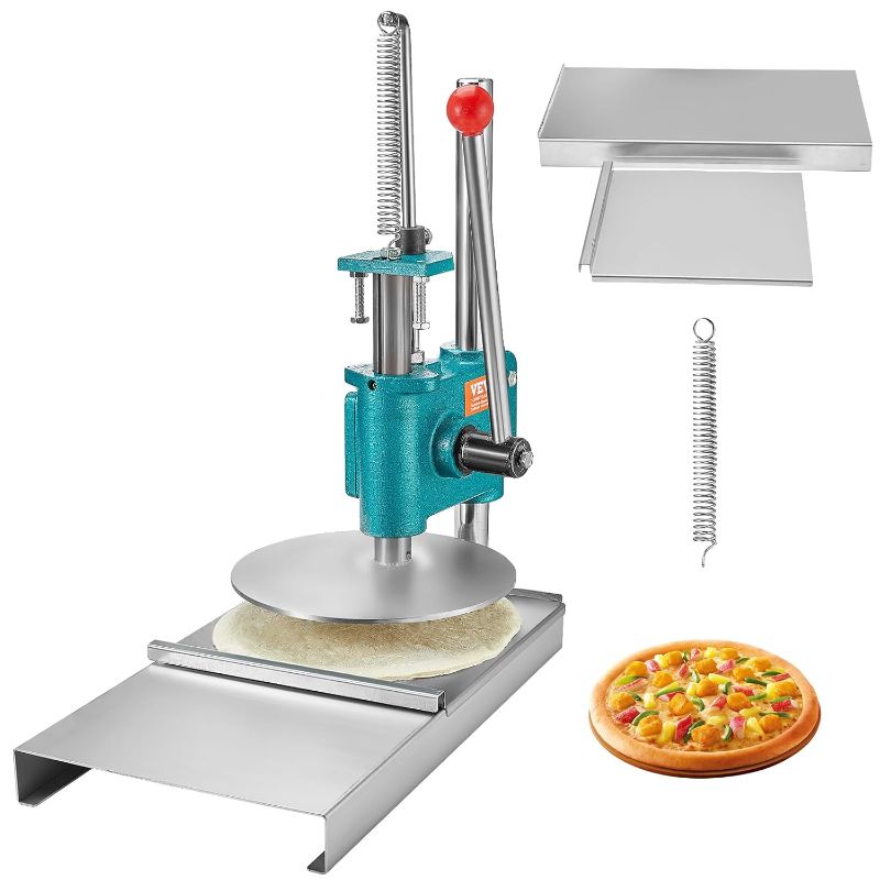 Photo 4 of 
VEVOR Manual Pizza Dough Press Machine, 9.5inch/24cm Household Pizza Pastry, Stainless Steel Pizza Presser, Commercial Chapati Sheet Pizza Crust Press Plate
