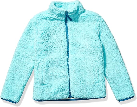 Photo 1 of Amazon Essentials Light Blue Sherpa Jacket 