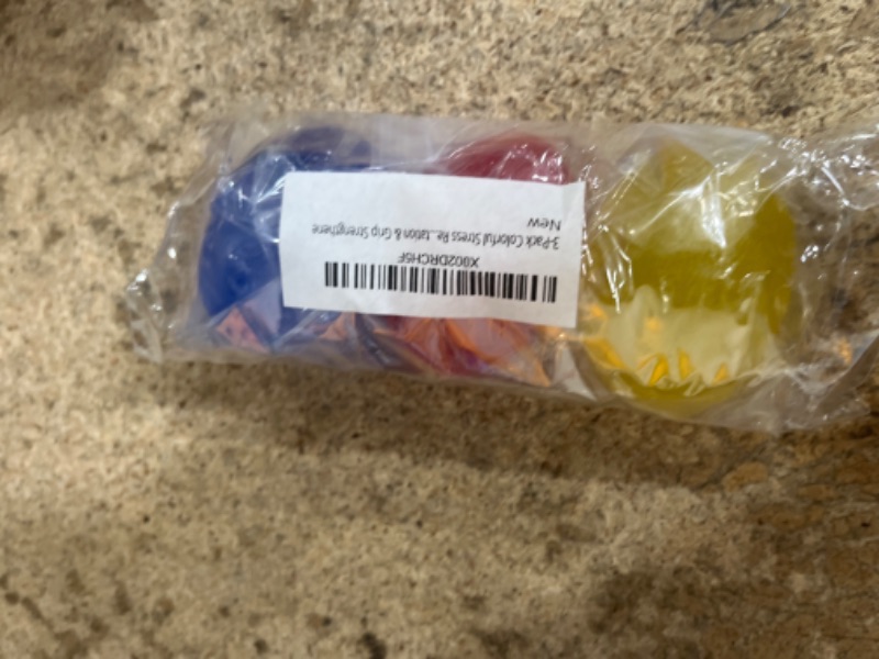 Photo 1 of 3 pack colorful stress relief grip balls