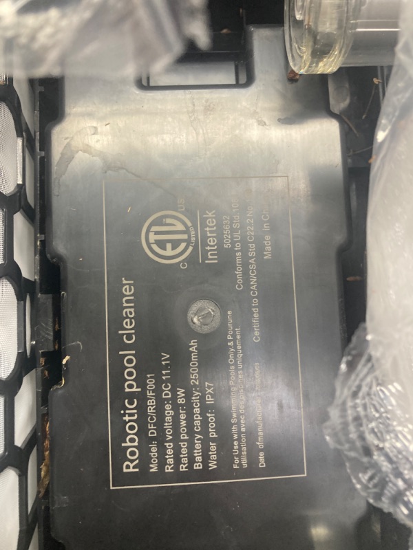 Photo 1 of (UNCUNCTIONAL/PARTS SOLD ONLY)_ Pool Surface Cleaner Robot with Solar and Rechargeable Dual Mode, Cordless Robotic Pool Cleaner, Smart Pool Skimmer Basket, Automatic Pool Vacuum Cleaner with Auto-Escape and Auto-Turn