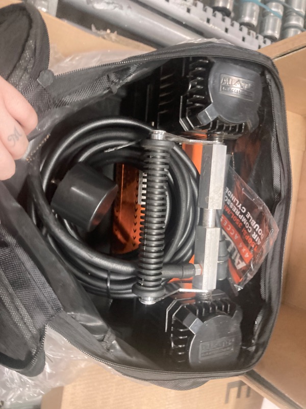 Photo 1 of ALL-TOP Air Compressor Kit, Dual Cylinder 12V Portable Inflator 12.35 ft³/Min, Offroad Air Compressor Pump for Truck Tires, Heavy Duty Max 150 PSI for 4x4 Vehicle & RV